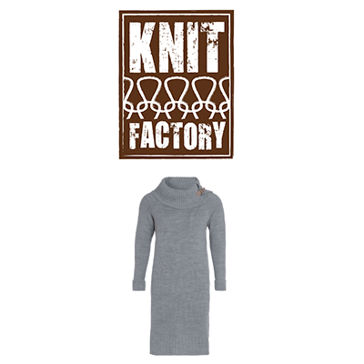 KNIT FACTORY Damenkleider aus Wollmischgewebe