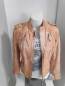 Preview: BLUE MONKEY Lederjacke apricot Größe L