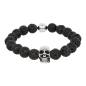 Preview: iXXXi Armband LAVASTEIN TOTENKOPF silber