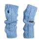 Preview: KNIT FACTORY Handstulpen NICA crystal blue