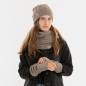 Preview: KNIT FACTORY Handstulpen NICA marron