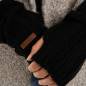 Preview: KNIT FACTORY Handstulpen NICA schwarz