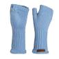 Preview: KNIT FACTORY Handstulpen CLEO crystal blue