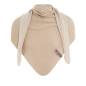 Preview: KNIT FACTORY Dreieckschal ELLA Ecru Leinen