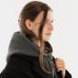 Preview: KNIT FACTORY Kapuzenschal EVY anthrazit