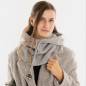 Preview: KNIT FACTORY Kapuzenschal EVY grau