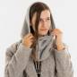 Preview: KNIT FACTORY Kapuzenschal EVY grau