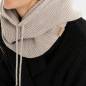 Preview: KNIT FACTORY Kapuzenschal EVY iced clay