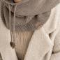 Preview: KNIT FACTORY Kapuzenschal EVY marron