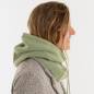 Preview: KNIT FACTORY Kapuzenschal EVY sage green