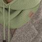 Preview: KNIT FACTORY Kapuzenschal EVY sage green