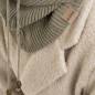 Preview: KNIT FACTORY Kapuzenschal EVY urban green