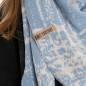 Preview: KNIT FACTORY Dreieckschal LEA beige crystal blue