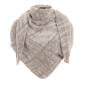 Preview: KNIT FACTORY Dreieckschal LEA beige iced clay