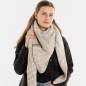 Preview: KNIT FACTORY Dreieckschal LEA beige iced clay