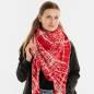 Preview: KNIT FACTORY Dreieckschal LEA bright red blossom pink