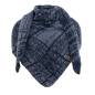 Preview: KNIT FACTORY Dreieckschal LEA jeans indigo