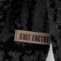 Preview: KNIT FACTORY Dreieckschal LEA schwarz anthrazit