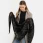 Preview: KNIT FACTORY Dreieckschal LEA schwarz anthrazit