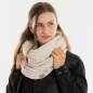 Preview: KNIT FACTORY Loop Schal NICA beige