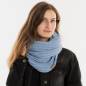 Preview: KNIT FACTORY Loop Schal NICA crystal blue