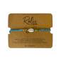 Preview: NOOSA Amsterdam RELIC Armband HAND BRAIDED COTTON aqua gold