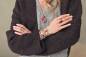Preview: QOSS Armband DIEDE vintage schwarz jeansblau