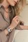 Preview: QOSS Armband DOREEN silber burgundy