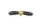 Preview: QOSS Armband YVONNE gold Blackstone