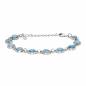 Preview: QOSS Armband LOIS silber himmelblau
