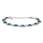 Preview: QOSS Armband LOIS silber saphirblau