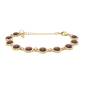 Preview: QOSS Armband LOIS gold burgundy
