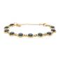 Preview: QOSS Armband LOIS gold jeansblau