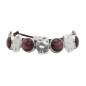 Preview: QOSS Armband DOREEN silber burgundy