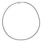 Preview: QOSS Lederkette IVA 60 cm grau