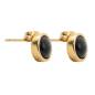 Preview: QOSS Ohrringe LU gold schwarz