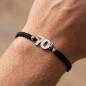 Preview: SAILBRACE Armband 70.3 SILVER BLACK BRAIDED
