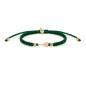 Preview: SAILBRACE Armband GOLD TENNIS DARK GREEN BRAIDED