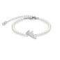 Preview: SAILBRACE Armband PEARL SILVER RUNNER CHAIN