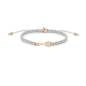 Preview: SAILBRACE Armband ROSÈ TENNIS GREY BRAIDED
