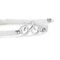 Preview: SAILBRACE Armband SILVER BIKE WHITE BRAIDED