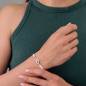 Preview: SAILBRACE Armband SILVER BIKE WHITE BRAIDED