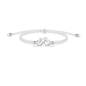 Preview: SAILBRACE Armband SILVER BIKE WHITE BRAIDED