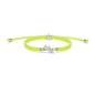 Preview: SAILBRACE Armband SILVER RUNNER NEON YELLOW BRAIDED