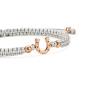 Preview: SAILBRACE Armband ROSÉ HORSE RIDER GREY BRAIDED