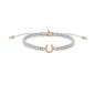 Preview: SAILBRACE Armband ROSÉ HORSE RIDER GREY BRAIDED