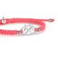 Preview: SAILBRACE Armband SILVER BIKE NEON PINK BRAIDED