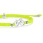 Preview: SAILBRACE Armband SILVER BIKE NEON YELLOW BRAIDED