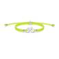 Preview: SAILBRACE Armband SILVER BIKE NEON YELLOW BRAIDED