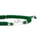 Preview: SAILBRACE Armband SILVER MOUNTAIN DARK GREEN BRAIDED